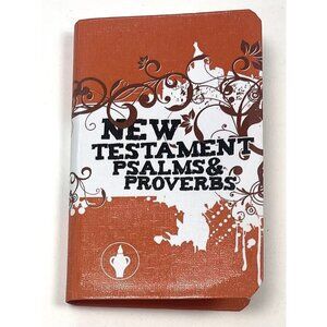 New Testament with Psalms & Proverbs 4.75" Orange Pocket Bible (2013, Gideon)